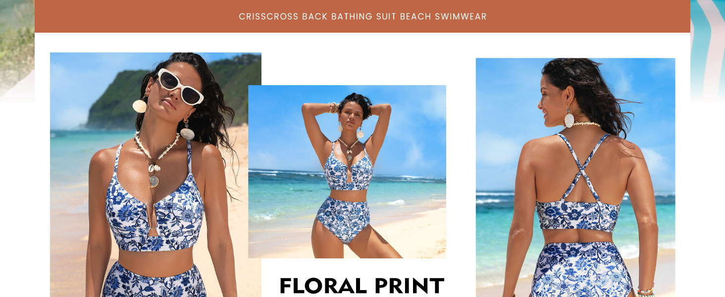 high waisted bathing suit