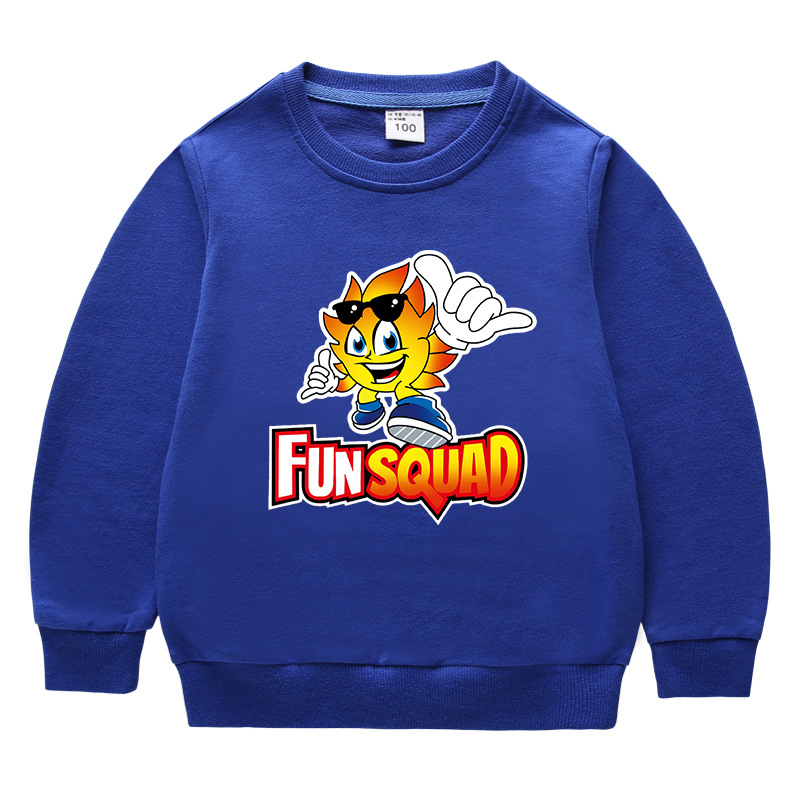 Small and medium-sized children's round neck hoodie