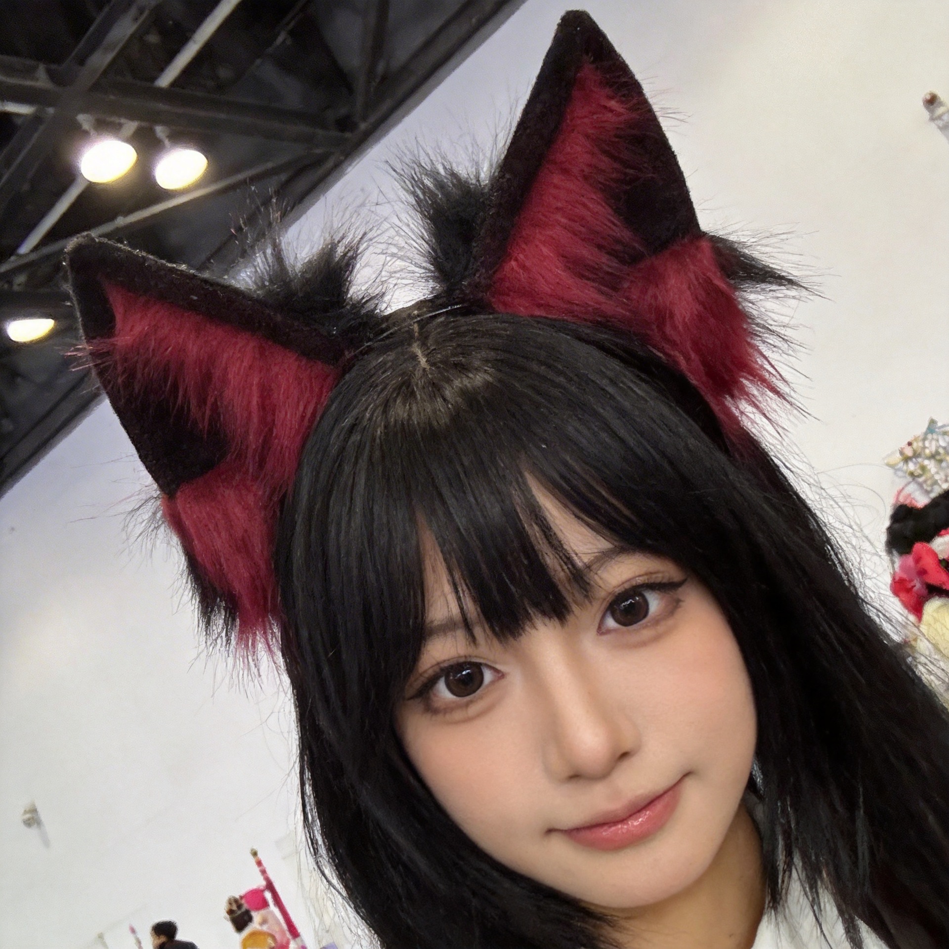 Handmade Plush Faux Animal Ears Headband, Adorable Adjustable Cat Ears Headband, Lolita Hair