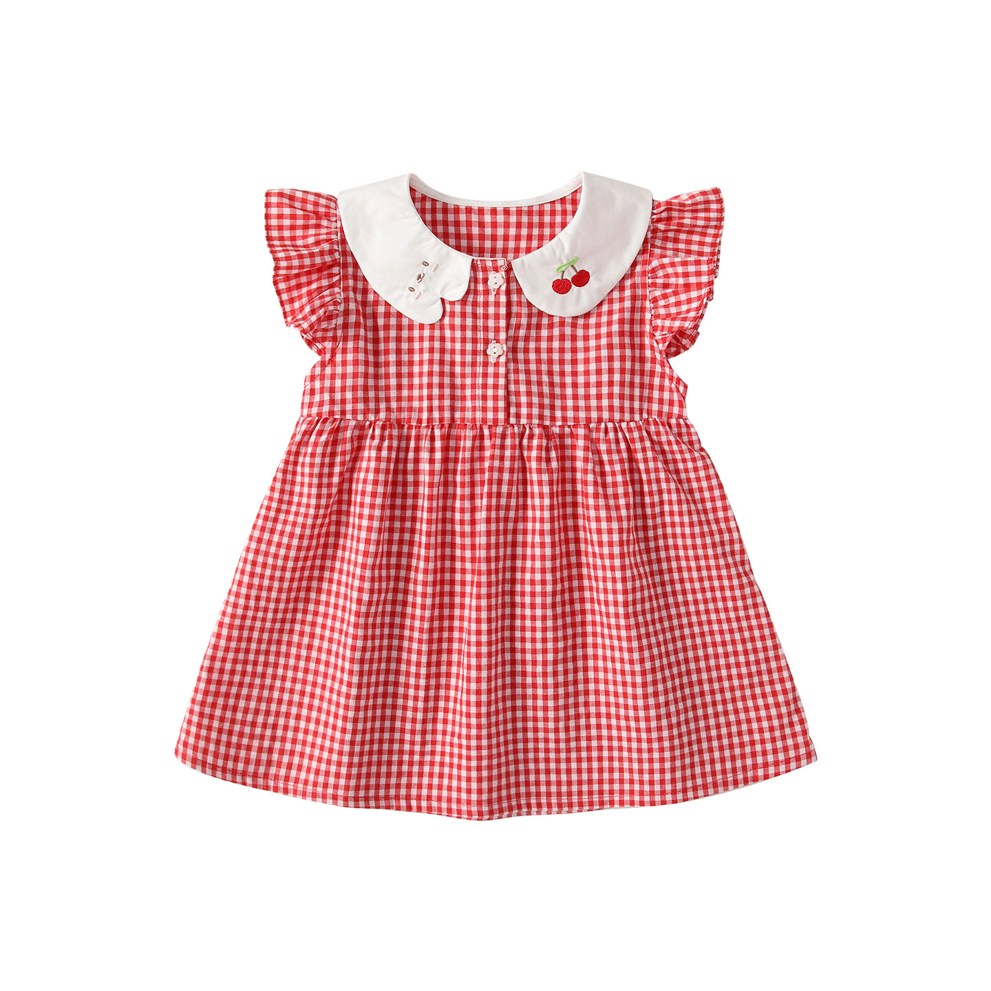 Checkered dress for girls