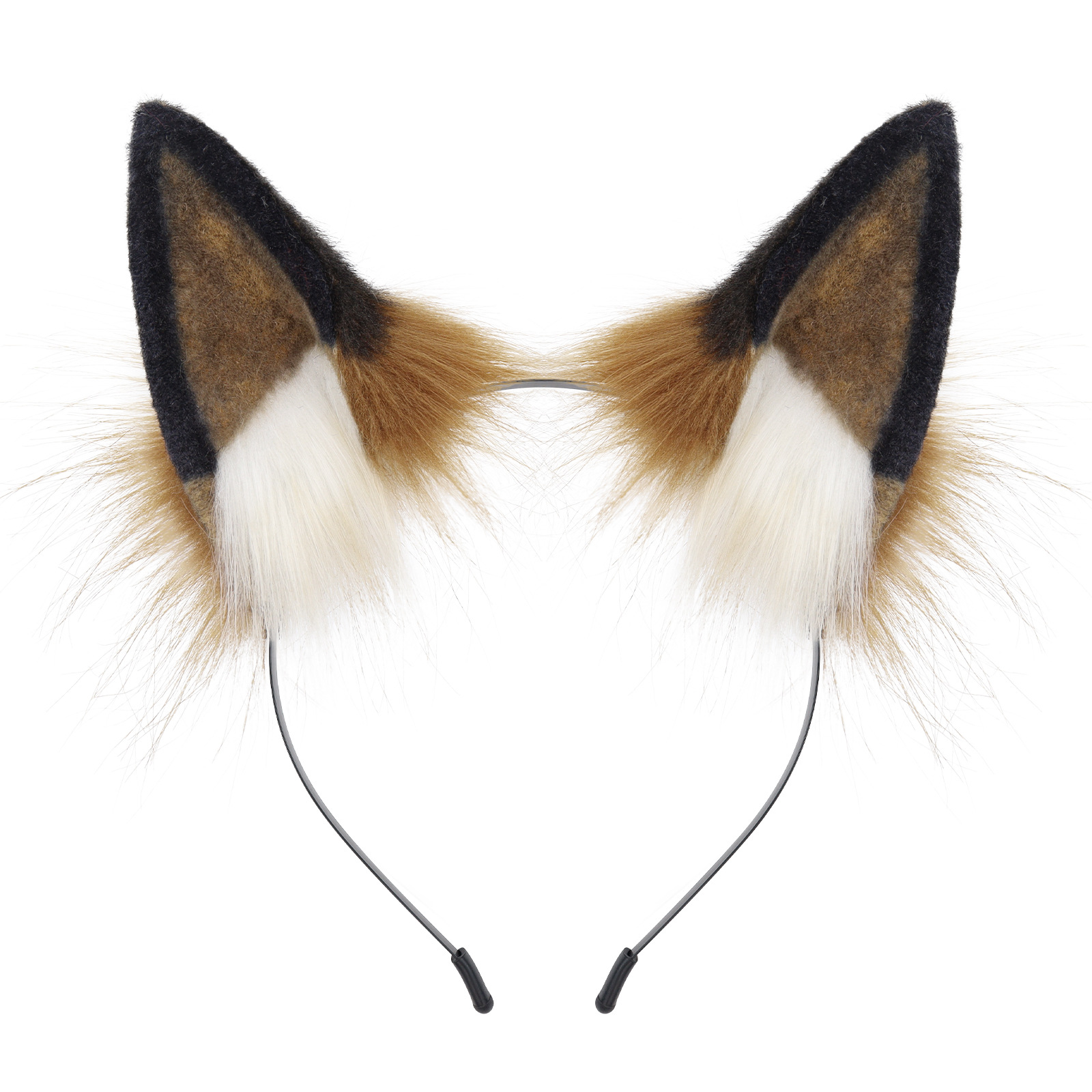 Handmade Plush Cat Ears Festival Party Role Play Cosplay Realistic Fox Animal Ears Headband