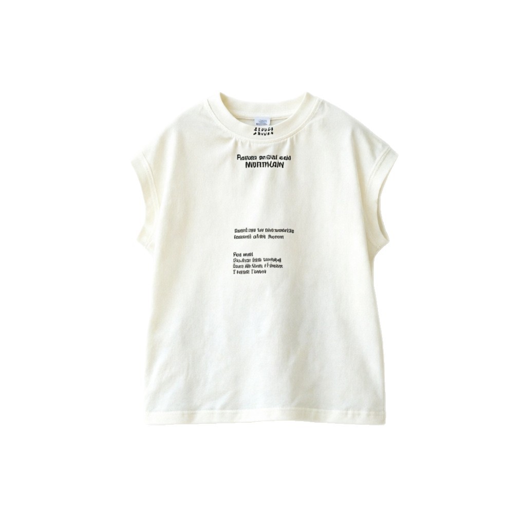 Children's casual printed thin pullover top