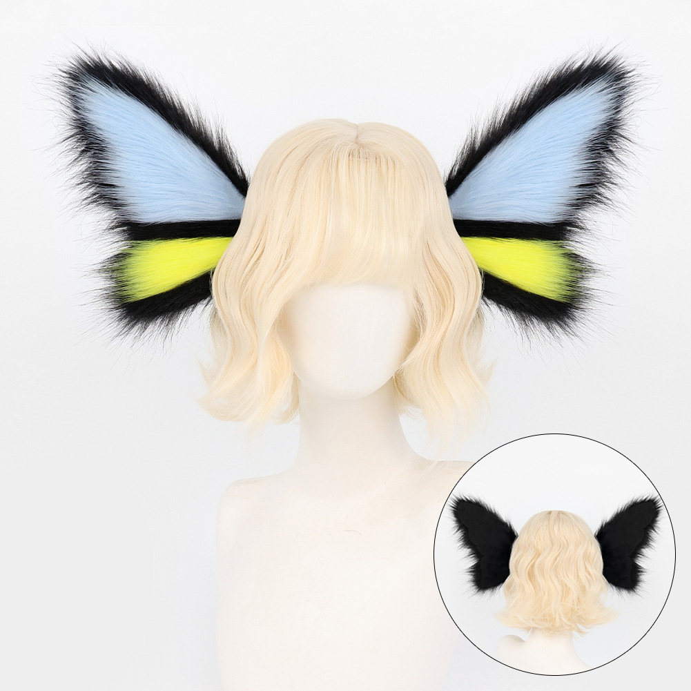 Halloween Headwear Animated Butterfly Hairband Elf Beast Ears KC Beast Head Accessory Multi-color