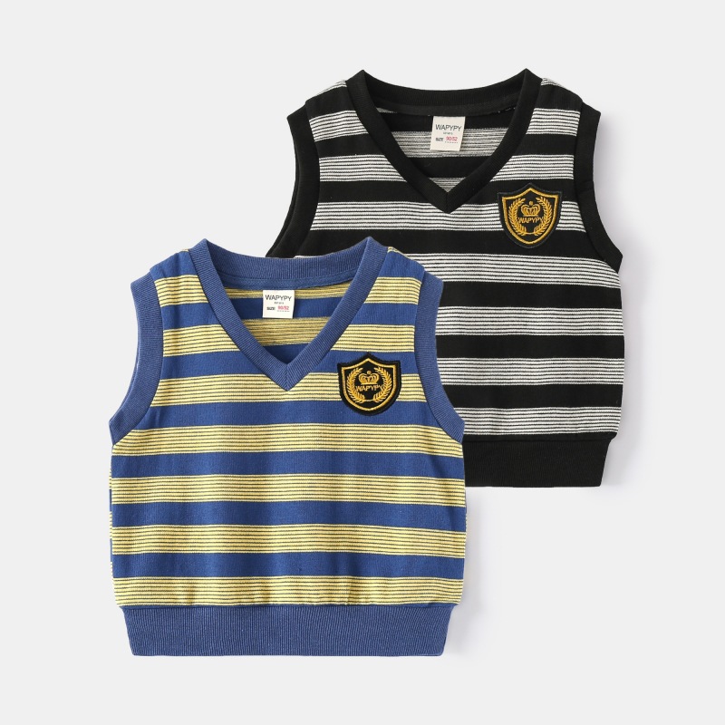Children's striped sleeveless