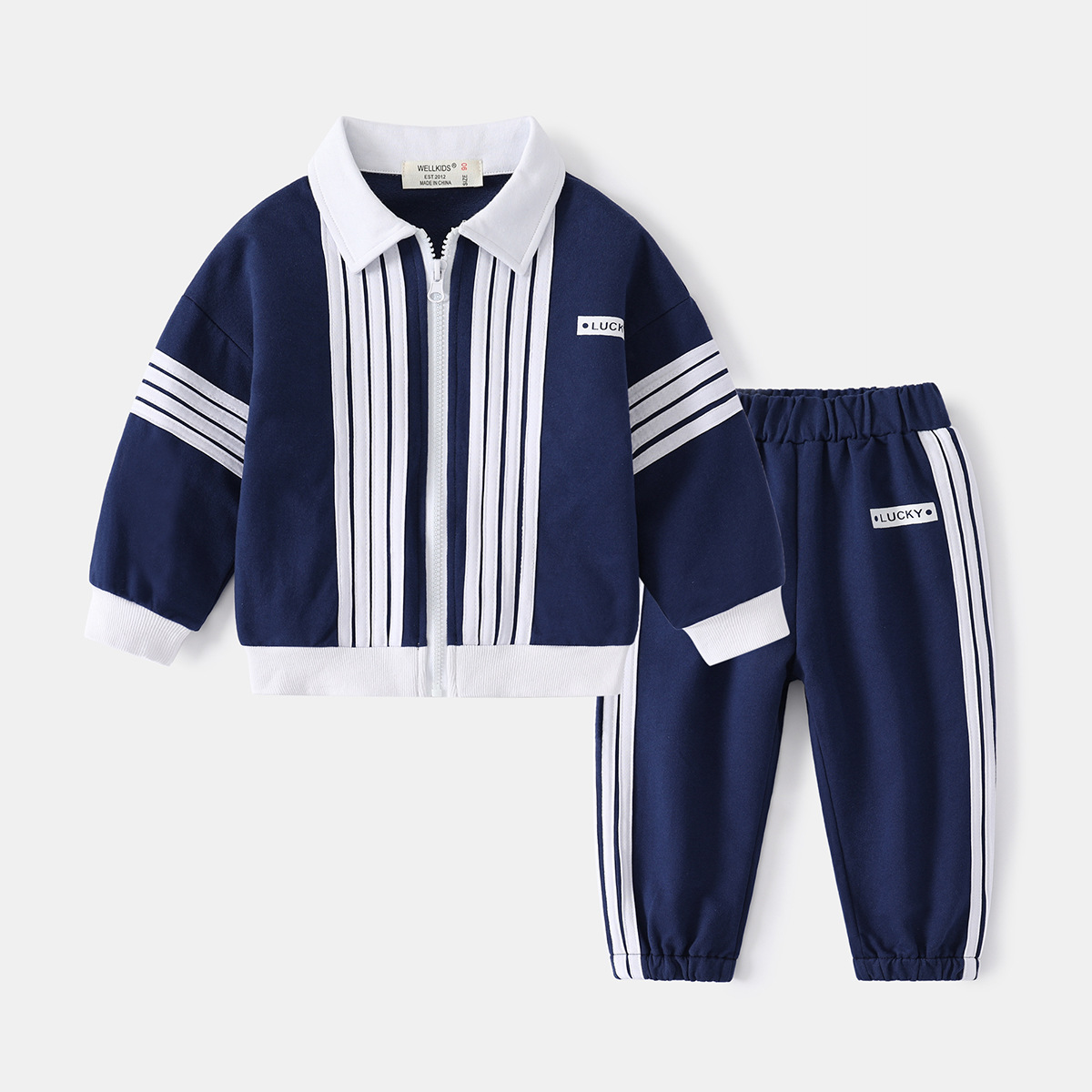 Long Sleeve Top and Pants, Trendy Sporty Outfit for Kids