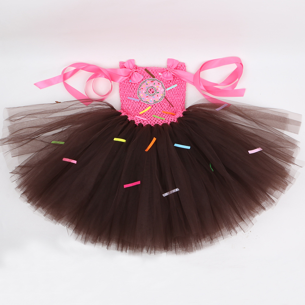 Chocolate Donut Candy Tutu for Girls detail image 8