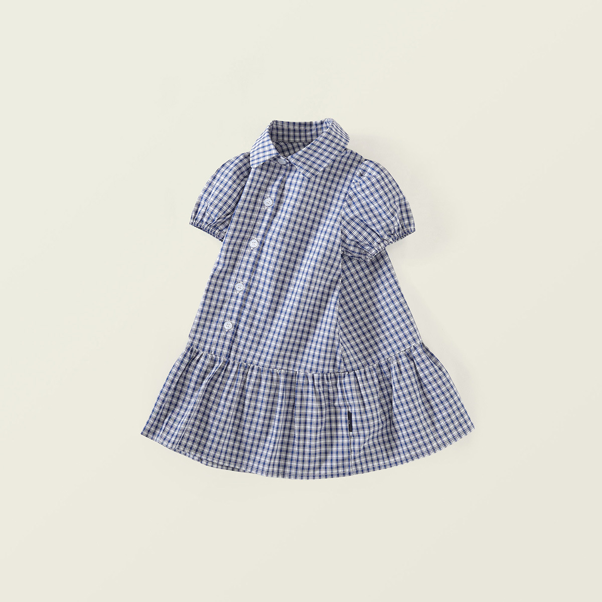 Plaid Dress for Girls Short Sleeve