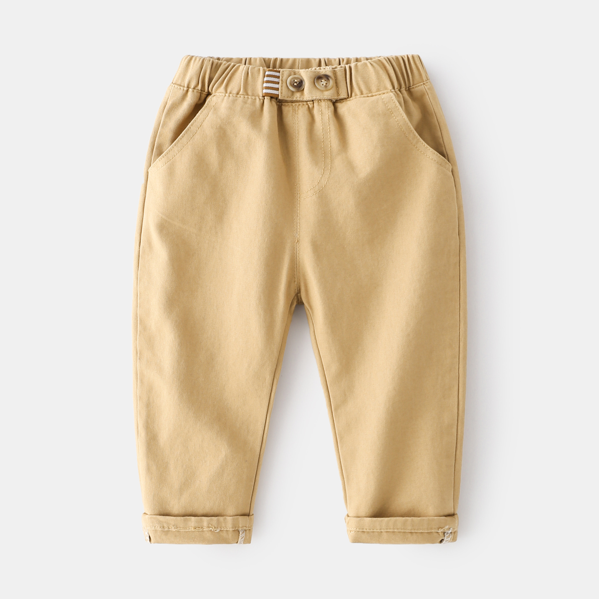 Casual Pants Spring Cotton Comfortable Mid-Waist Kids Casual Long Pants