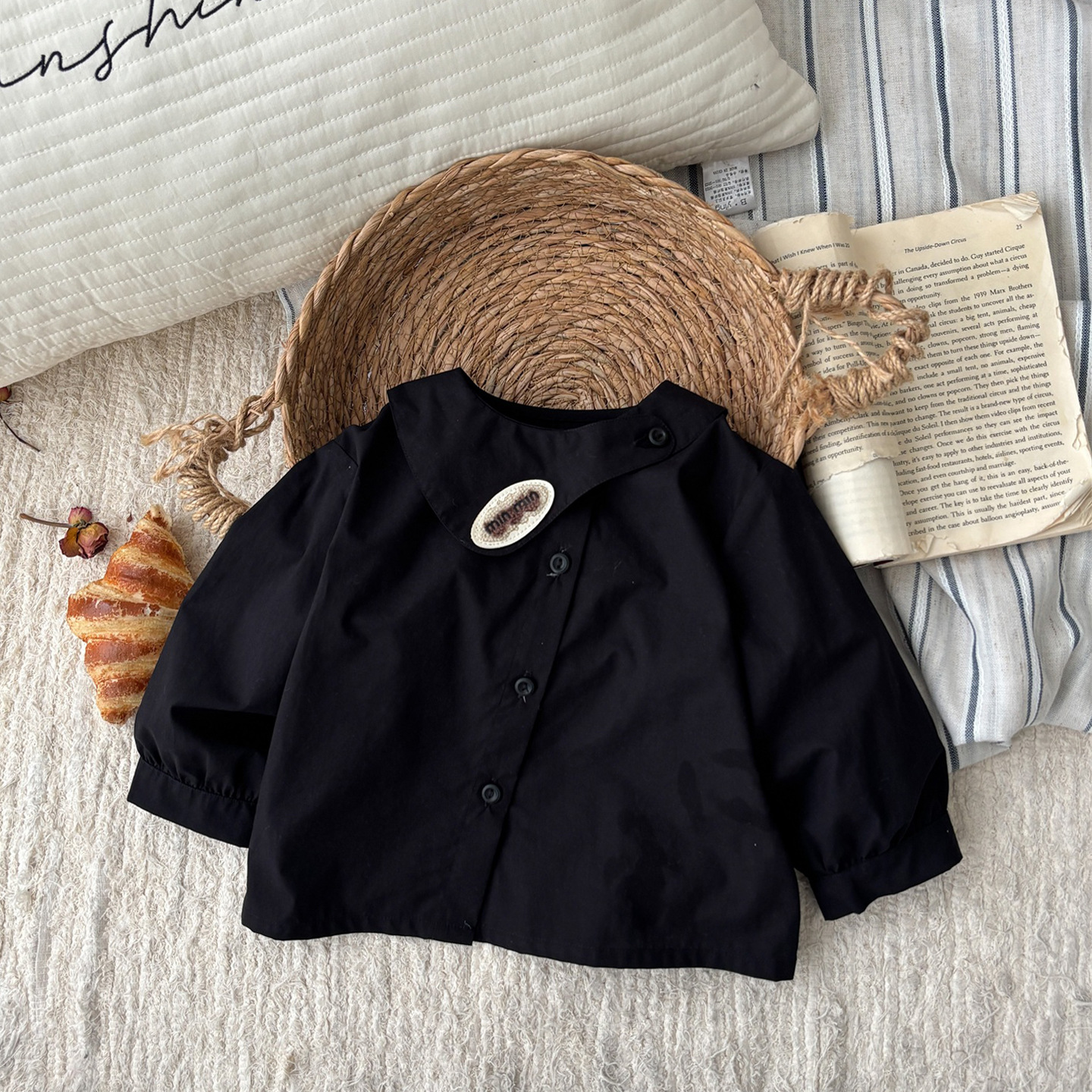 Baby Shirt Set Boy's Clothes Two-Piece Set Cartoon Cute Overalls Pants and Top