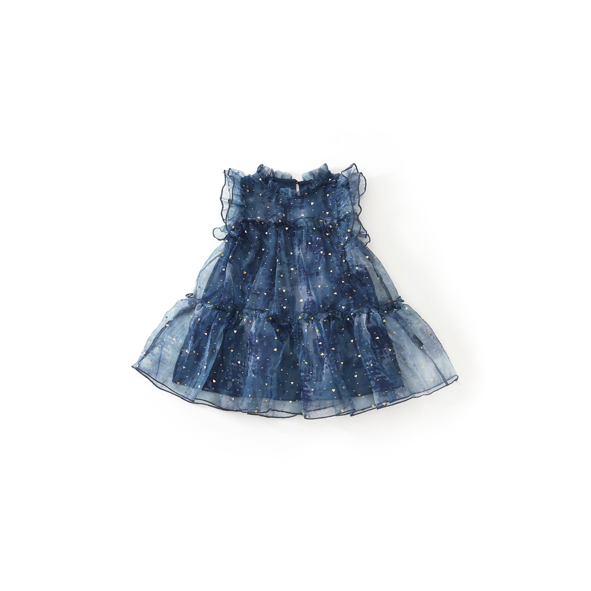 Girls' DressChildren's Summer Dress with Flutter Sleeves