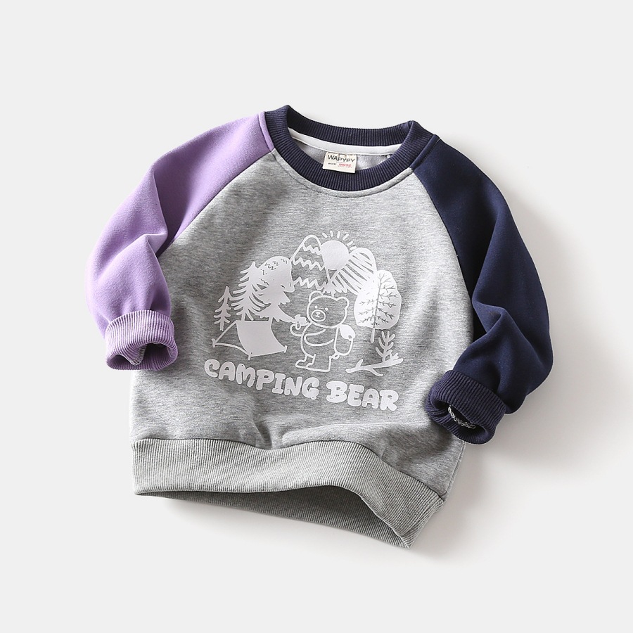 Children's clothing with fleece hoodie