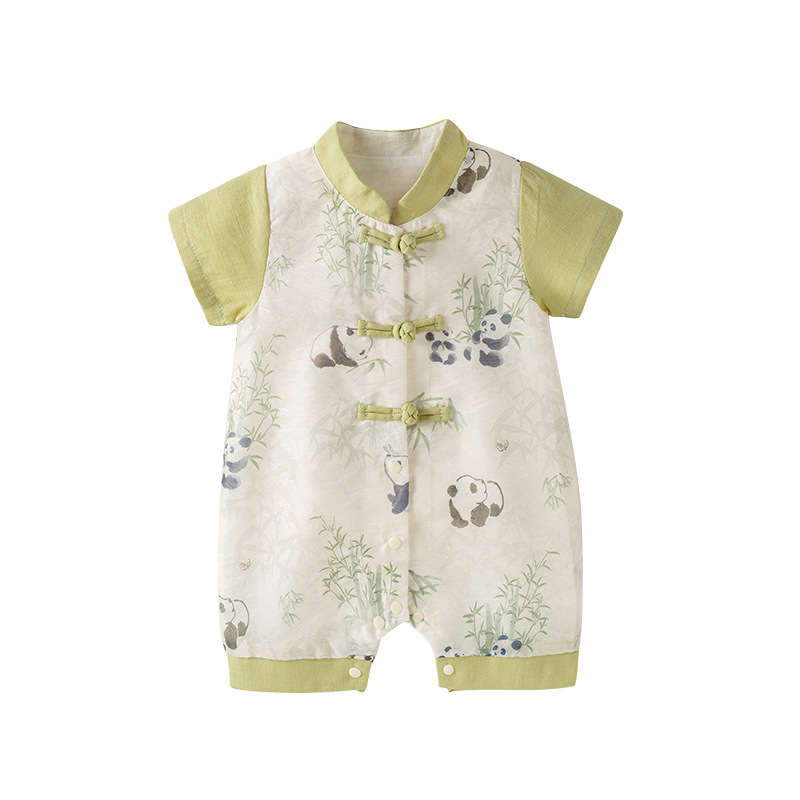 Panda short sleeved jumpsuit