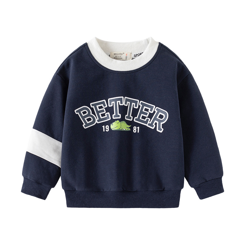Stylish Patchwork Design, Casual Spring and Autumn Top Comfortable Sweatshirt