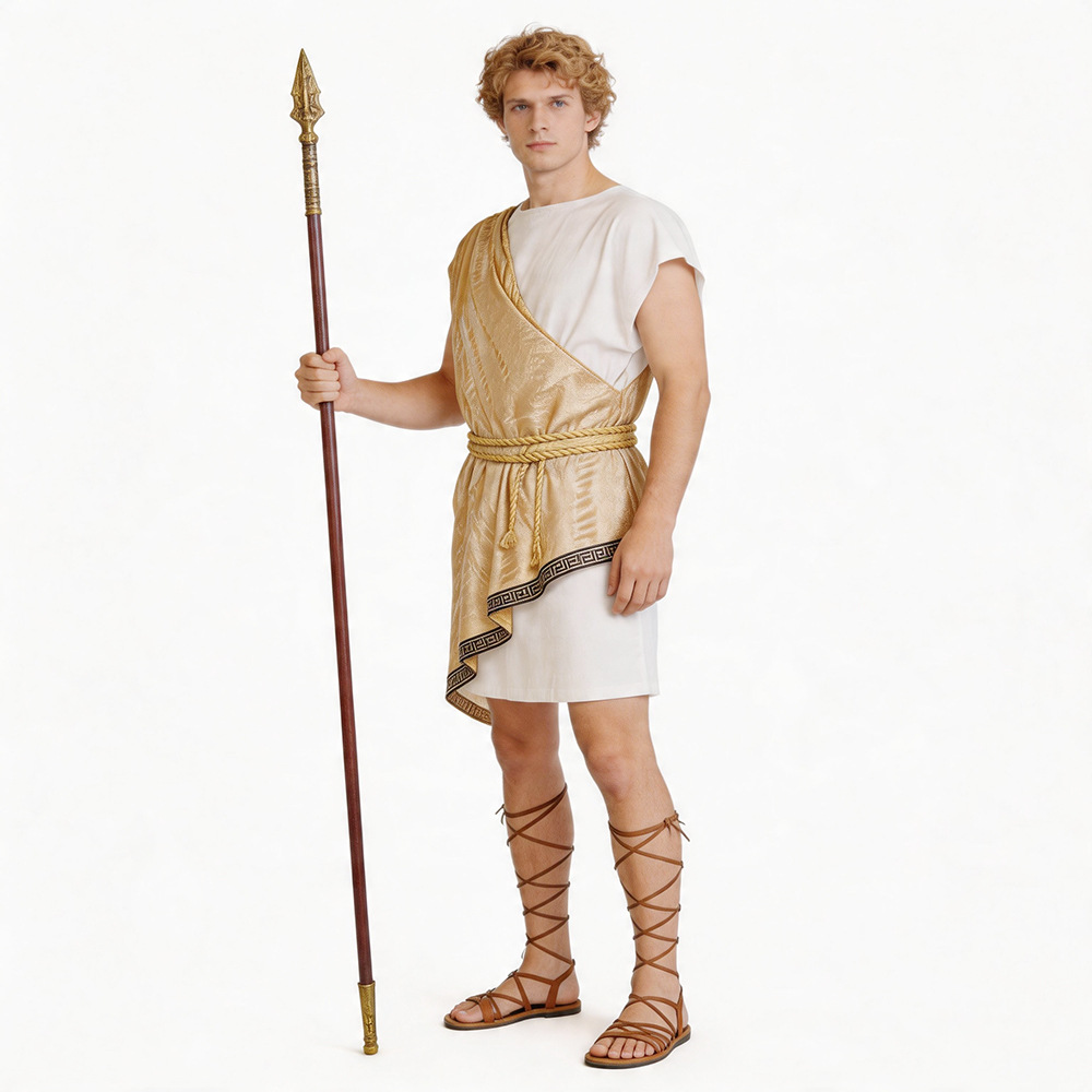 Roman Greek Warrior Costume for Men detail image 2