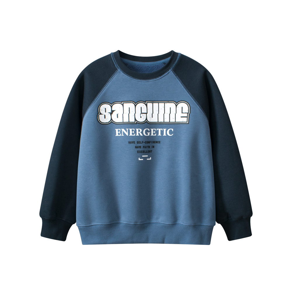 Hoodie for Boys Youth Letter Print Fleece Lined Sweatshirt