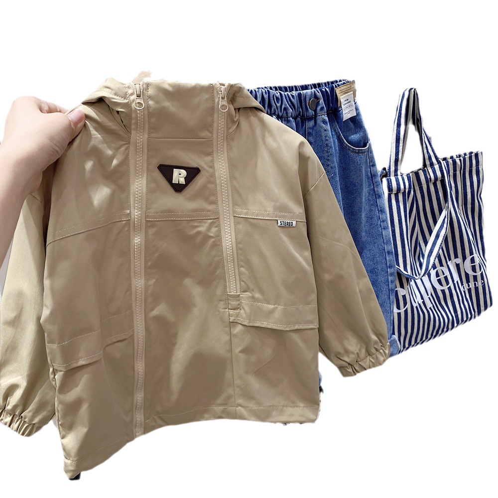 Windbreaker Jacket for Boys Outerwear Kids Coat