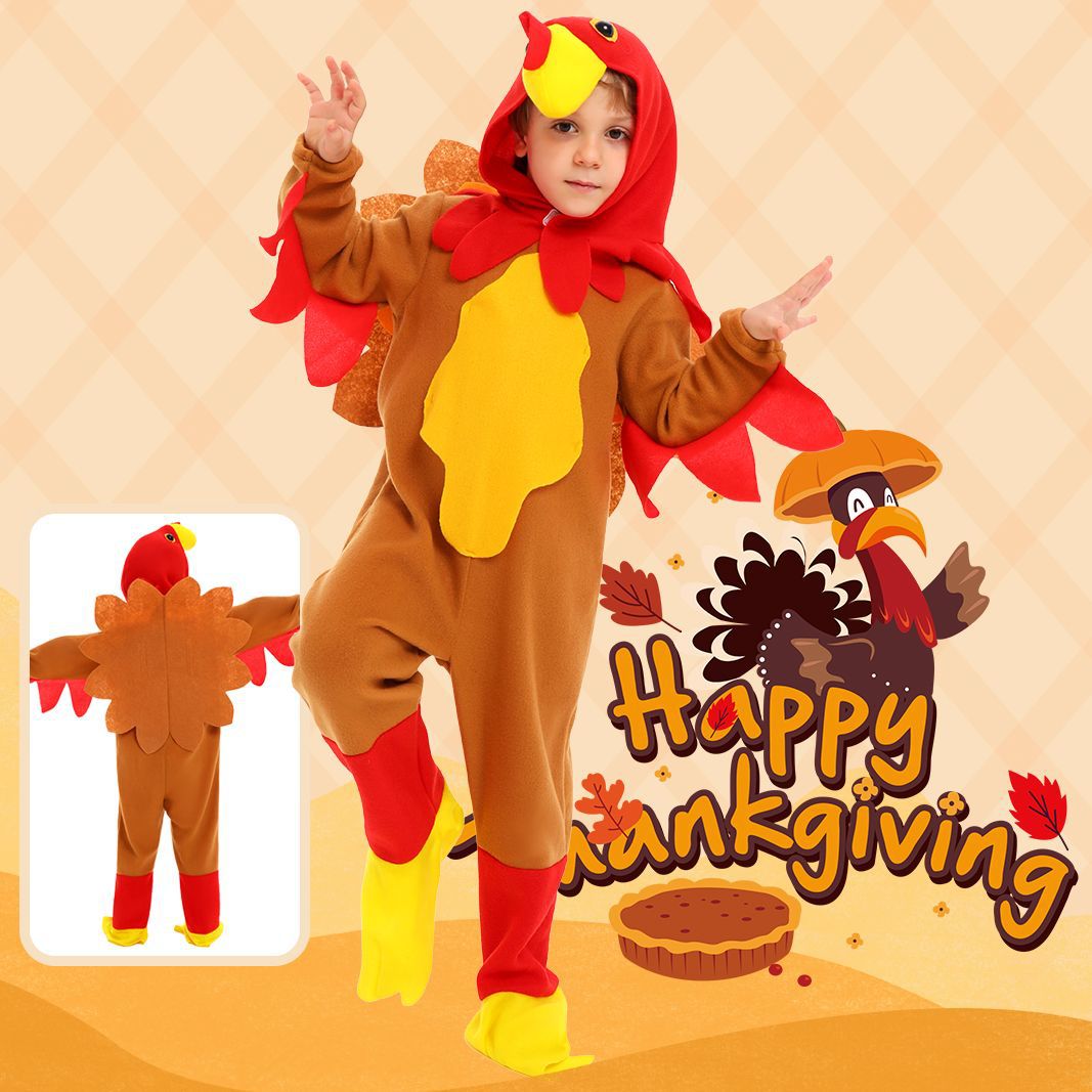 Thanksgiving Animal Costume Children Turkey Role Play Cosplay Costume Cartoon Mascot Stage