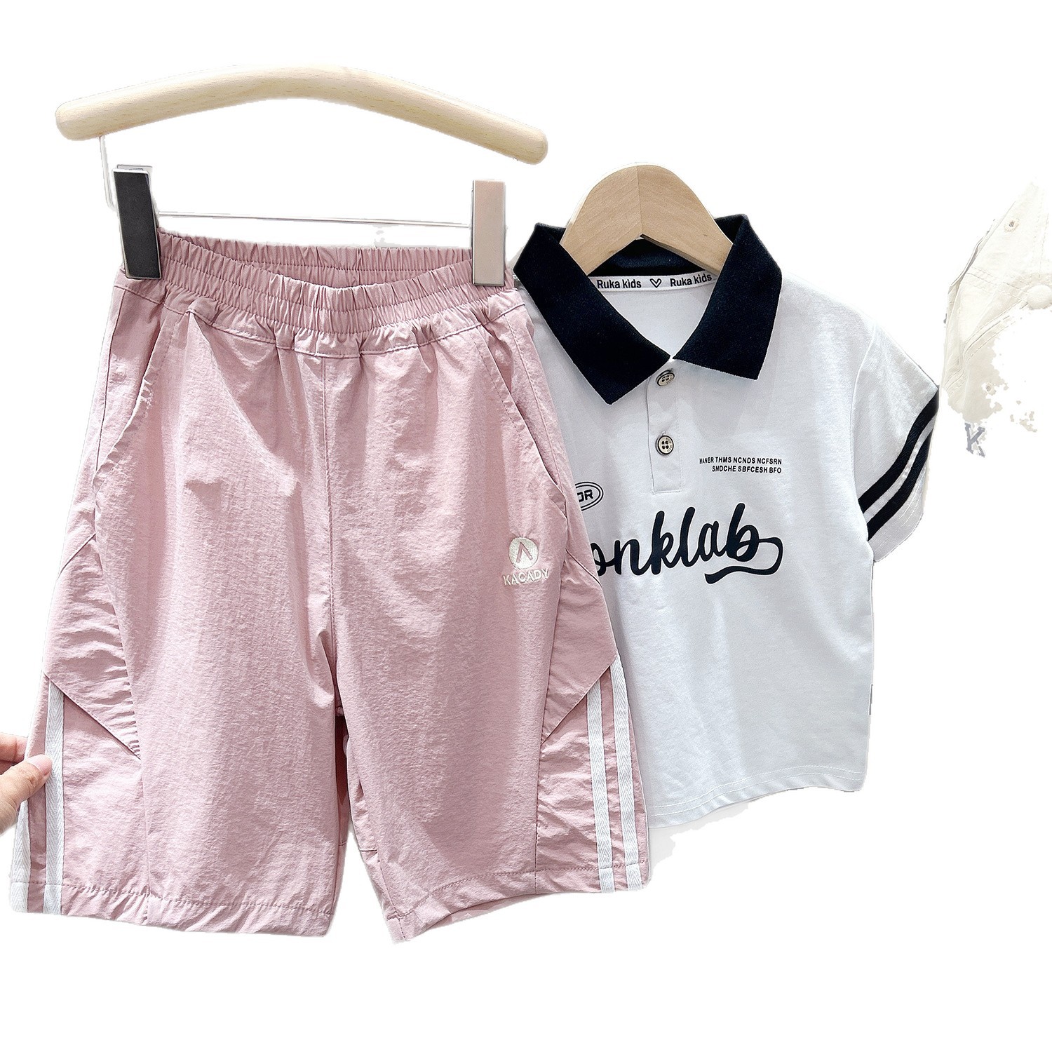 Children's S Wear Quick-Dry Shorts for Medium and Large Kids Sporty Breathable Mid-Length Pants