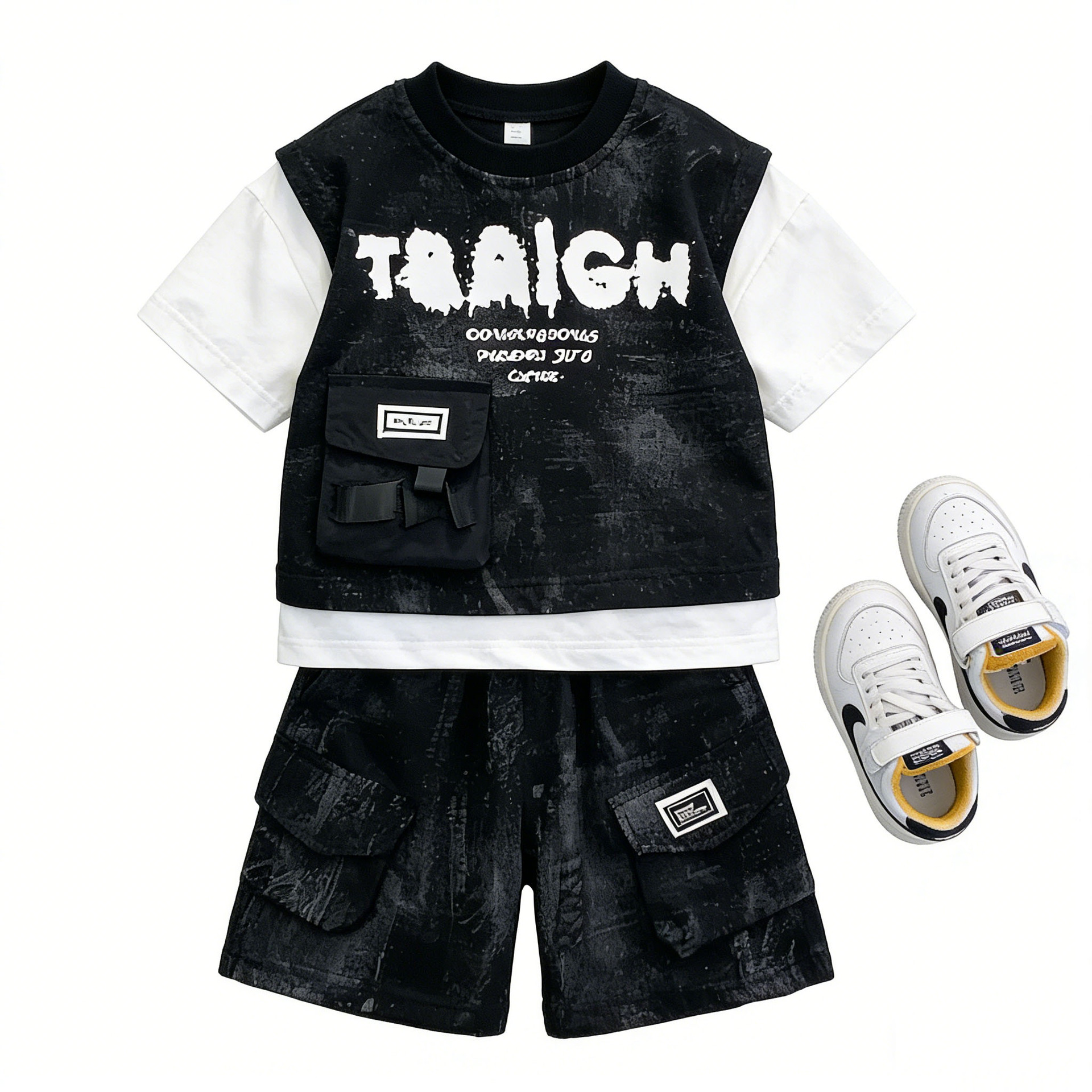 Boy's Short Sleeve Outfit Set