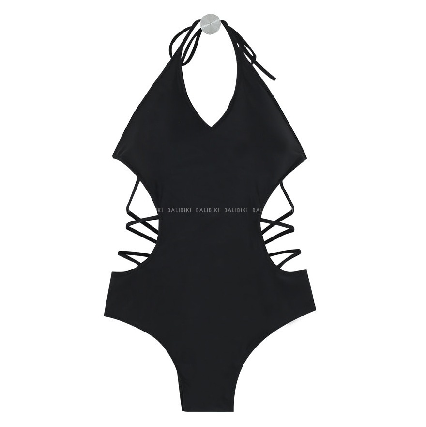 One-Piece Triangular Swimwear, Conservative Tummy Control