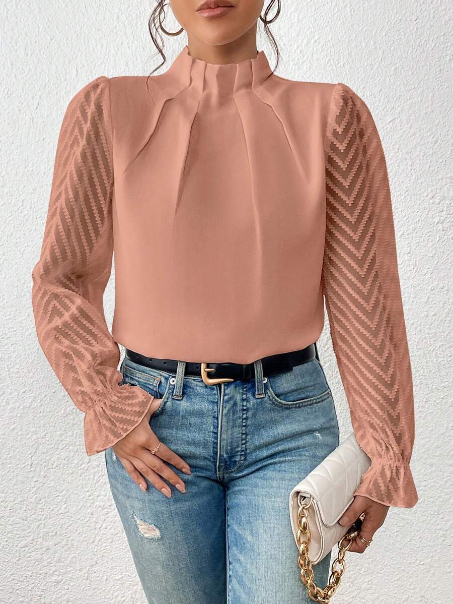 Women's chiffon blouse all color variants display