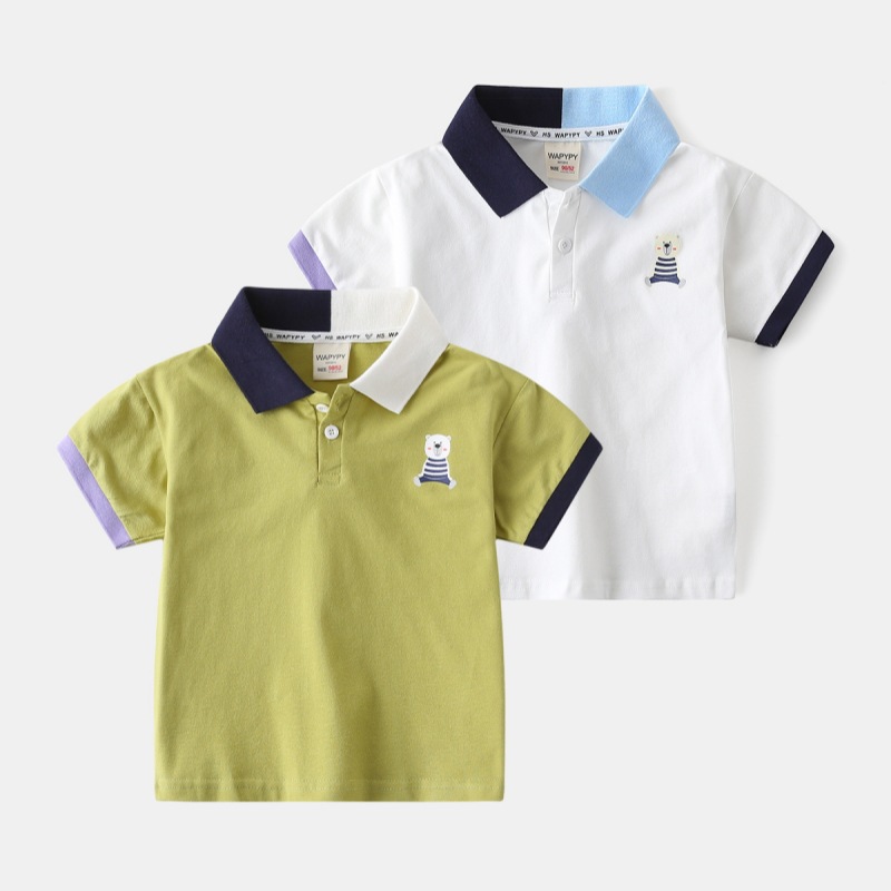 Children's short sleeved polo shirt