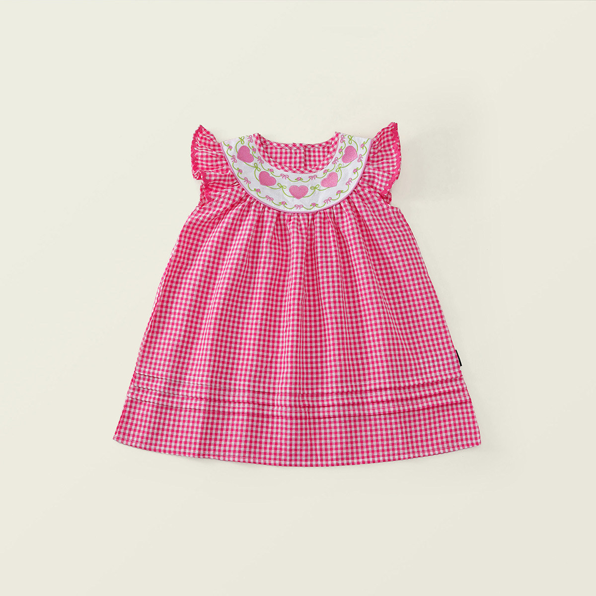 Cute Peter Pan Collar Sleeveless Plaid Princess Dress for Girls