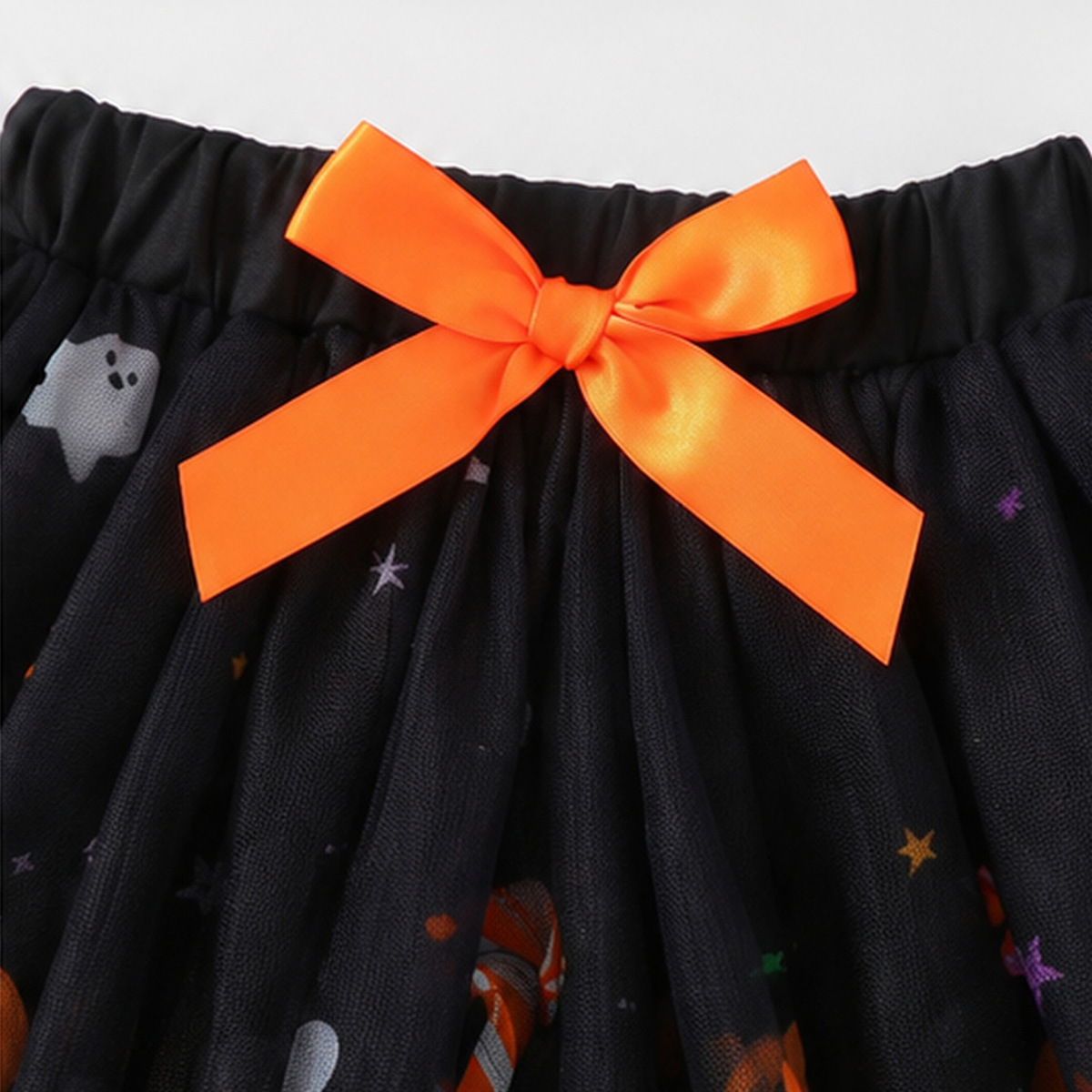 Pumpkin Hoodie Ghost Mesh Skirt Costume for Girls detail image 20