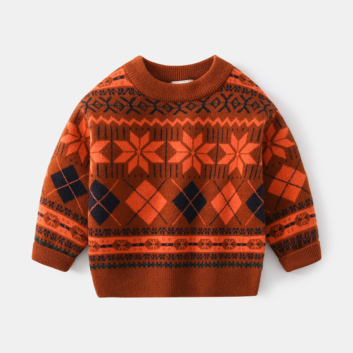 Children's Sweater Spring Crewneck Pullover Casual Long Sleeve for Boys