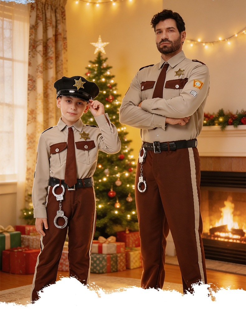 Police Chief Costume for Kids and Adults detail image 3