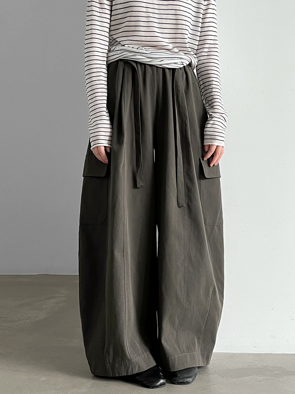 Drawstring Cargo Trousers