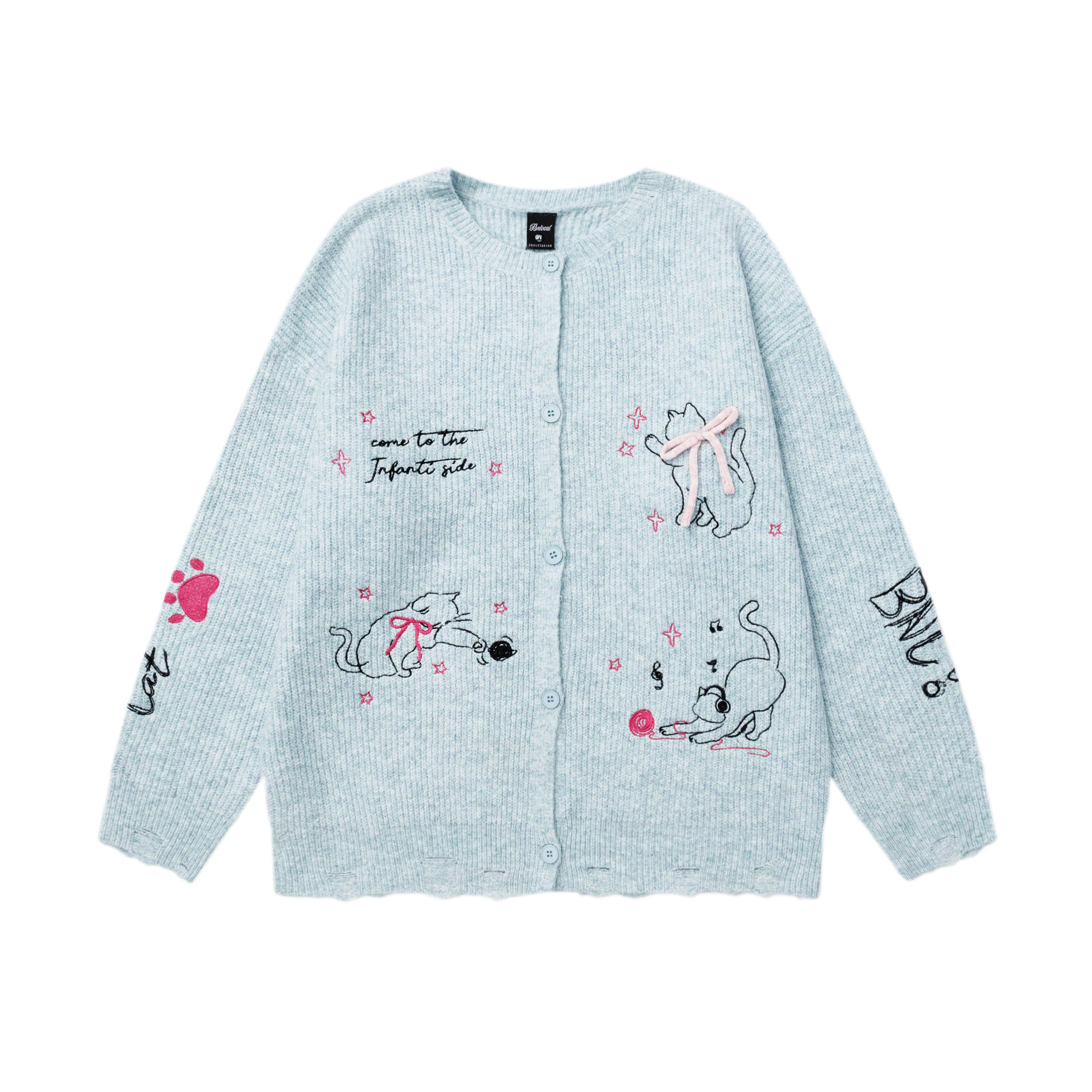 Cat knot jacquard jacket
