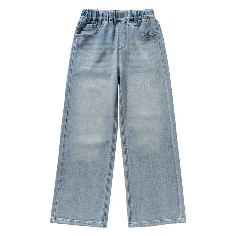 Girls' Straight Leg Wide-Leg Jeans