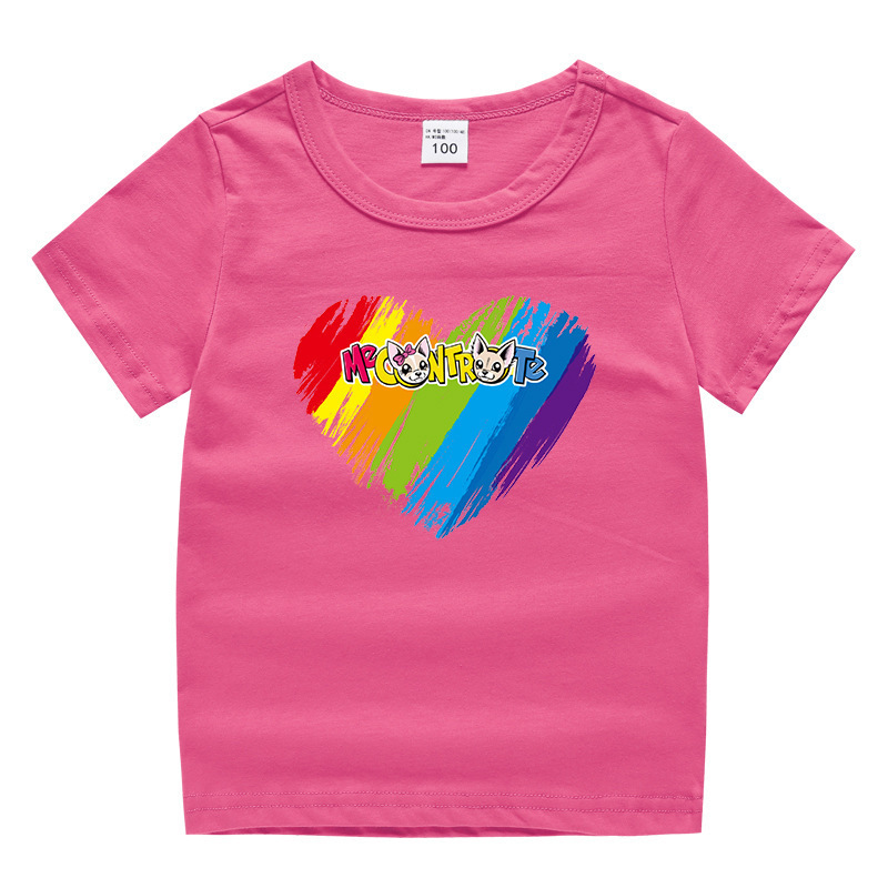 Children's summer short sleeved T-shirt