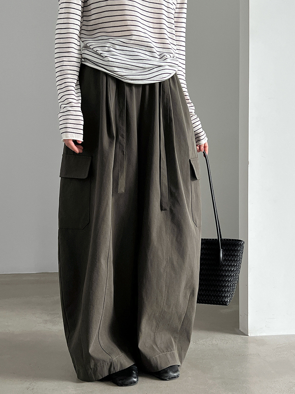 Drawstring Cargo Trousers