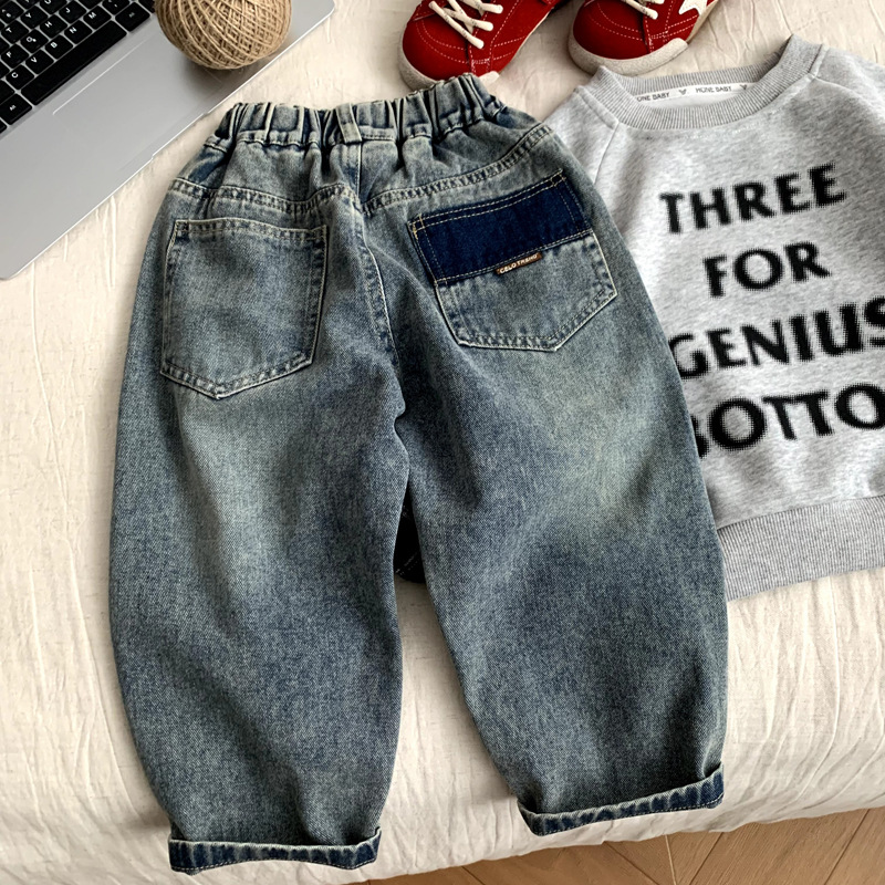 Boys' jeans for spring and autumn children
