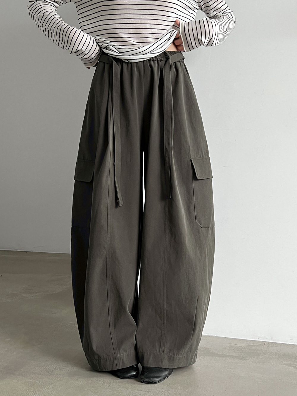 Drawstring Cargo Trousers