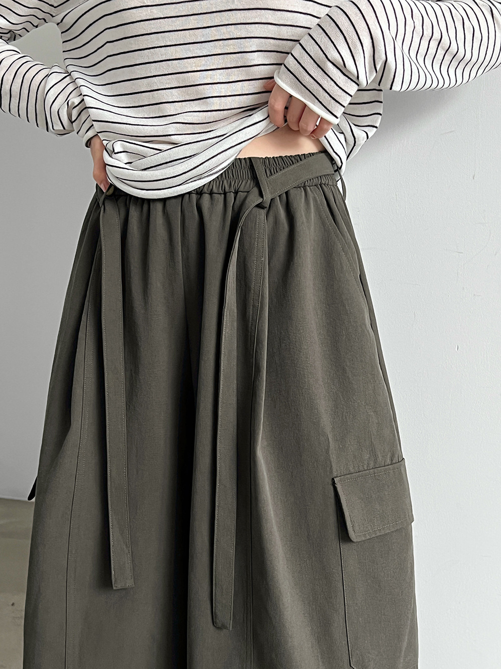 Drawstring Cargo Trousers