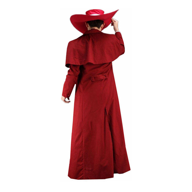 Vampire Hunter Red Coat Costume for Adults detail image 2
