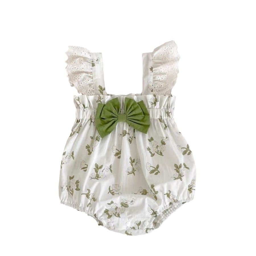 Baby Clothes Newborn Romper Girl Baby Onesie Thin Sleeveless Bodysuit