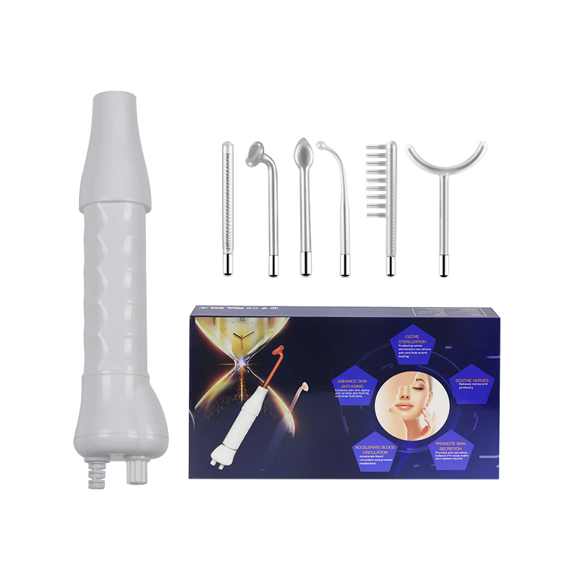High-Frequency Ozone Therapy Device Portable Handheld Six-in-One Acne Treatment Beauty Instrument