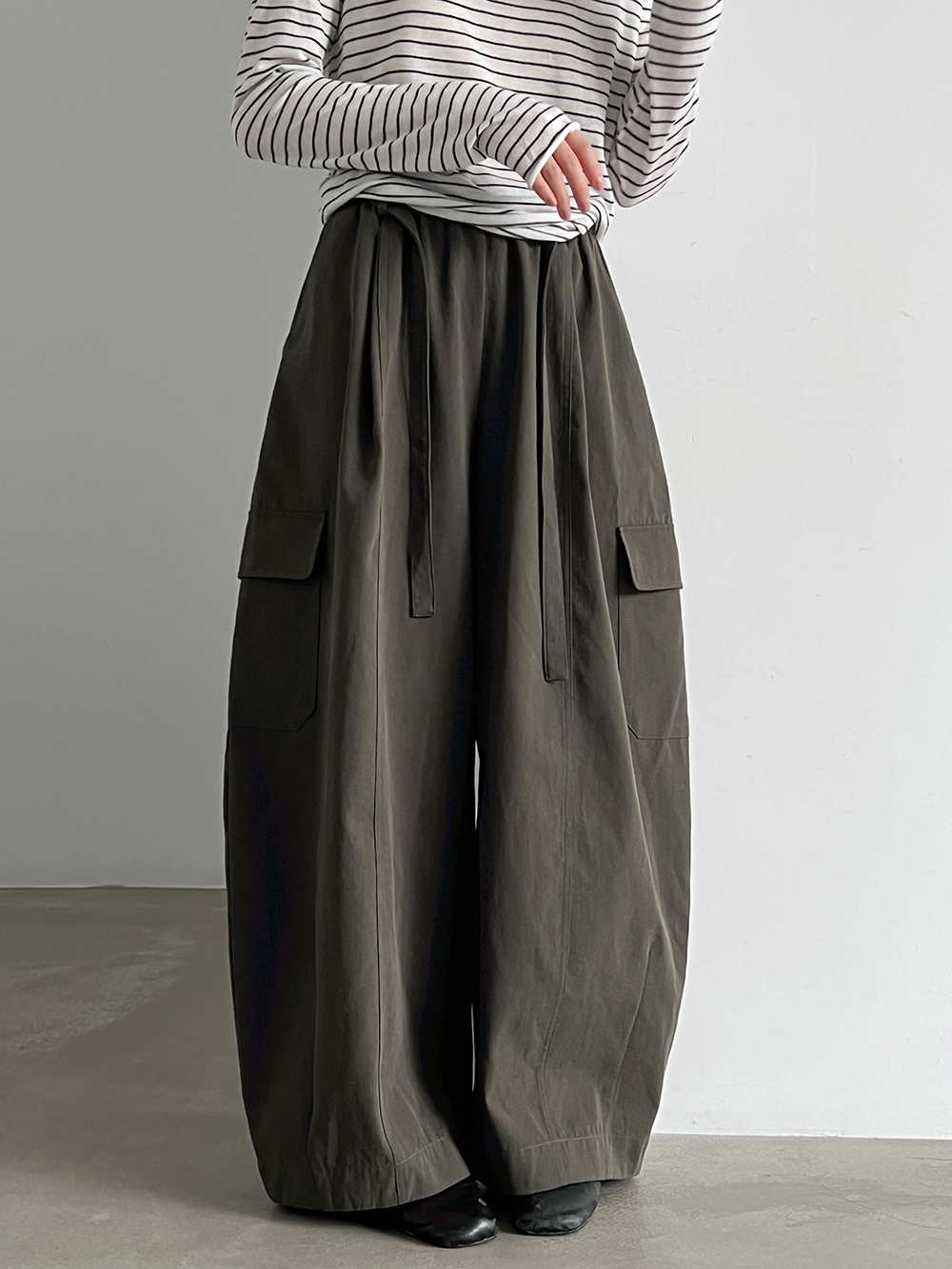 Drawstring Cargo Trousers