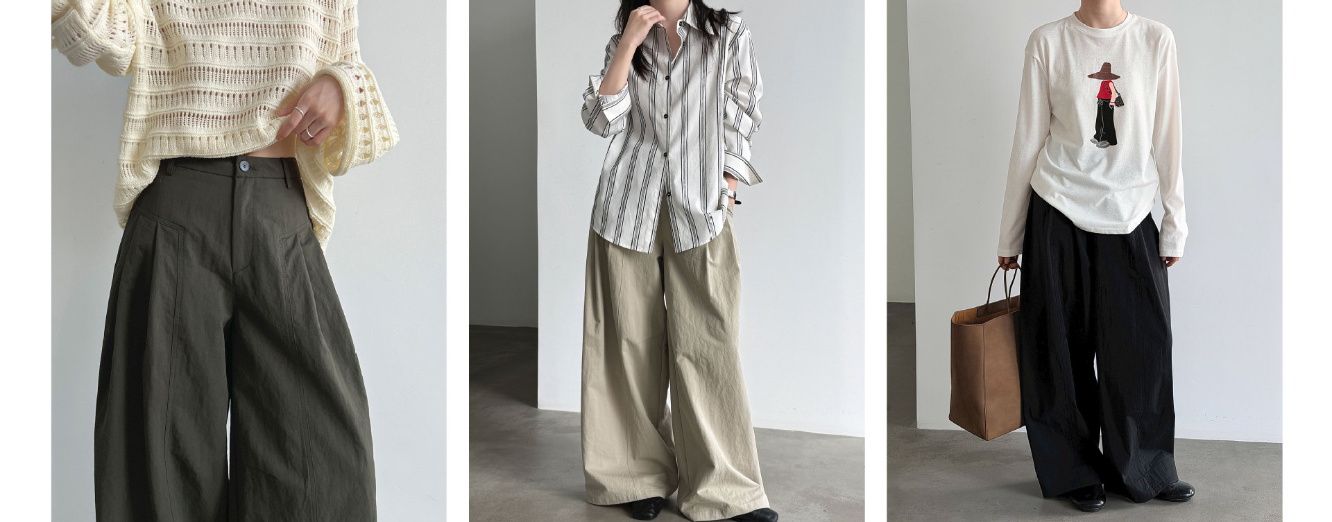 Pleat-Front Wide-Leg Trousers