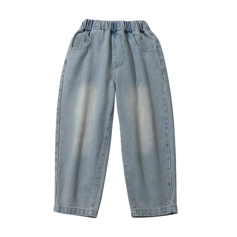 Children's Colorful Polka Dot Denim Pants
