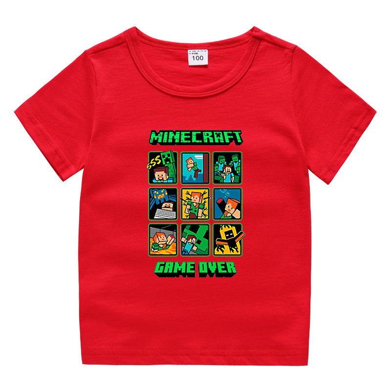 Children's summer short sleeved T-shirt