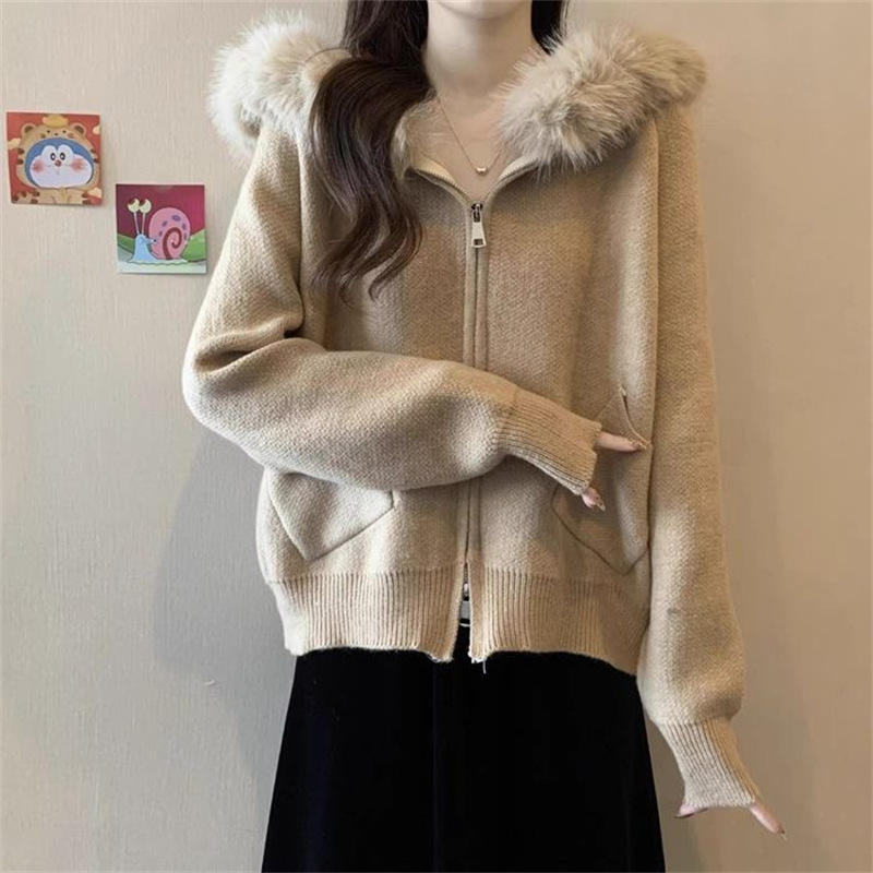 Loose and versatile lazy coat top for autumn and winter
