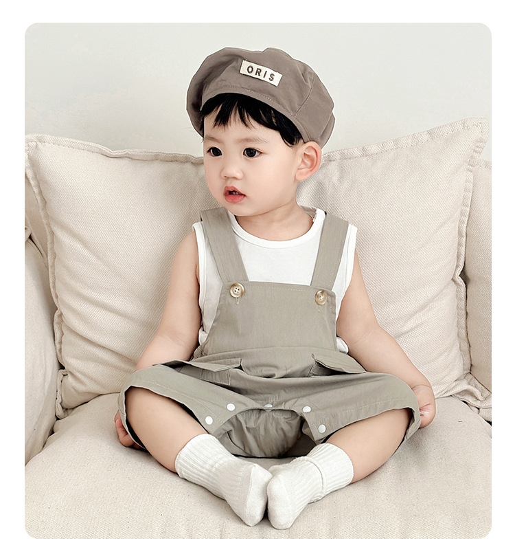 Lightweight Baby Overalls Set