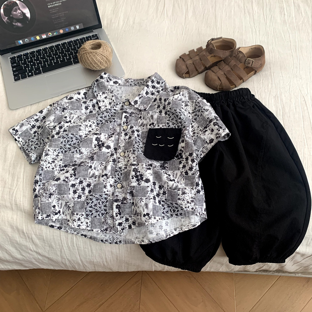 Summer children's two-piece pants set