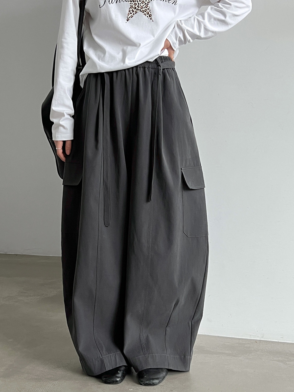 Drawstring Cargo Trousers