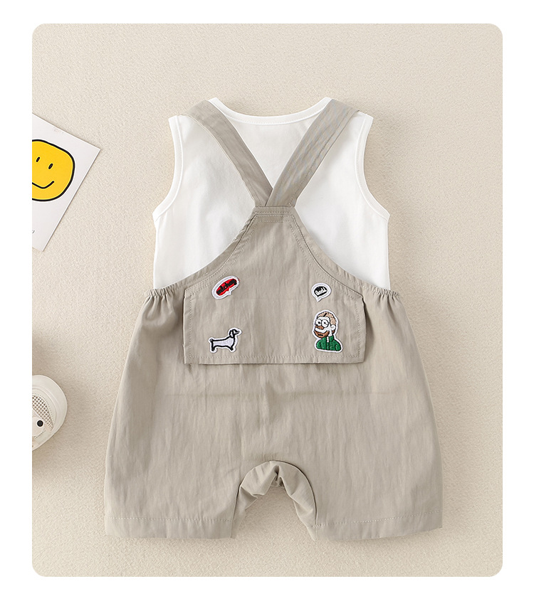Lightweight Baby Overalls Set